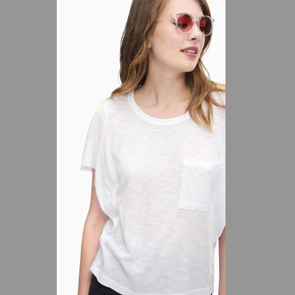 Splendid White Ruffle Top NWT - Picture 2 of 10
